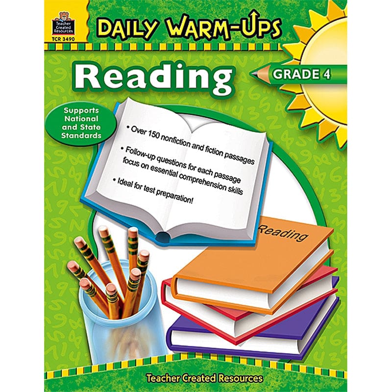 Daily Warm-Ups Reading Gr 4 (Pack of 2) - Reading Skills - Teacher Created Resources