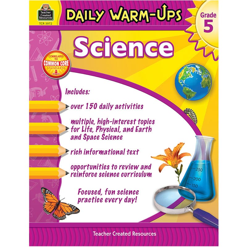 Daily Warm Ups Science Gr 5 (Pack of 2) - Activity Books & Kits - Teacher Created Resources