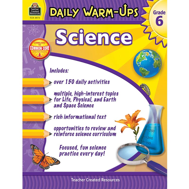 Daily Warm Ups Science Gr 6 (Pack of 2) - Activity Books & Kits - Teacher Created Resources