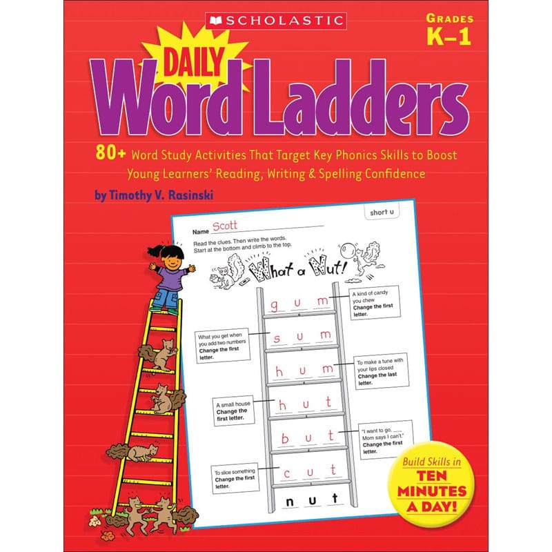 Daily Word Ladders Gr K-1 (Pack of 3) - Word Skills - Scholastic Teaching Resources