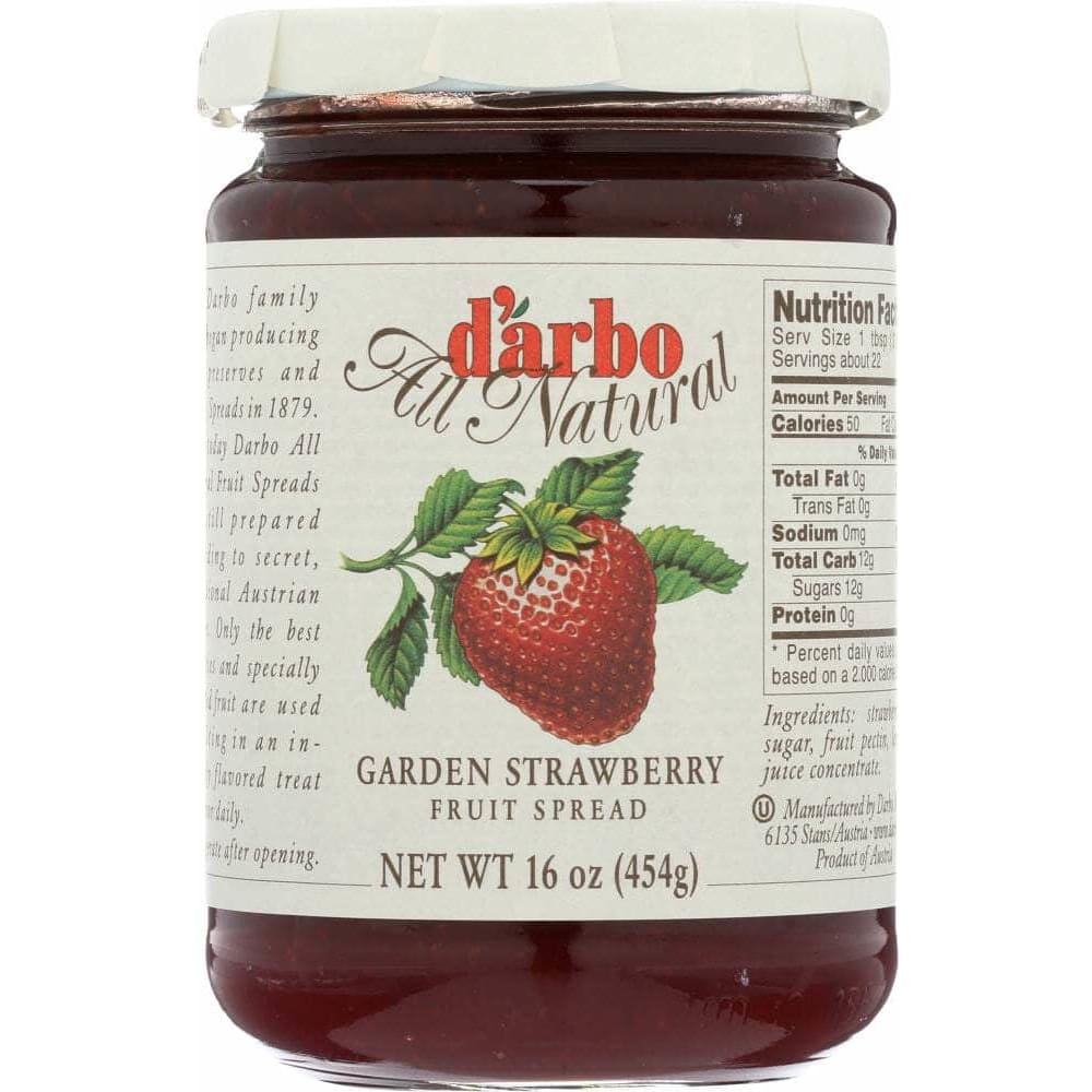 Darbo Darbo Garden Strawberry Fruit Spread, 16 oz