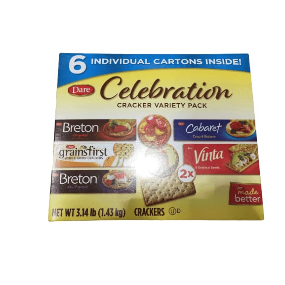 Dare Celebrations Variety Collection Crackers, 3.14 LB - ShelHealth.Com