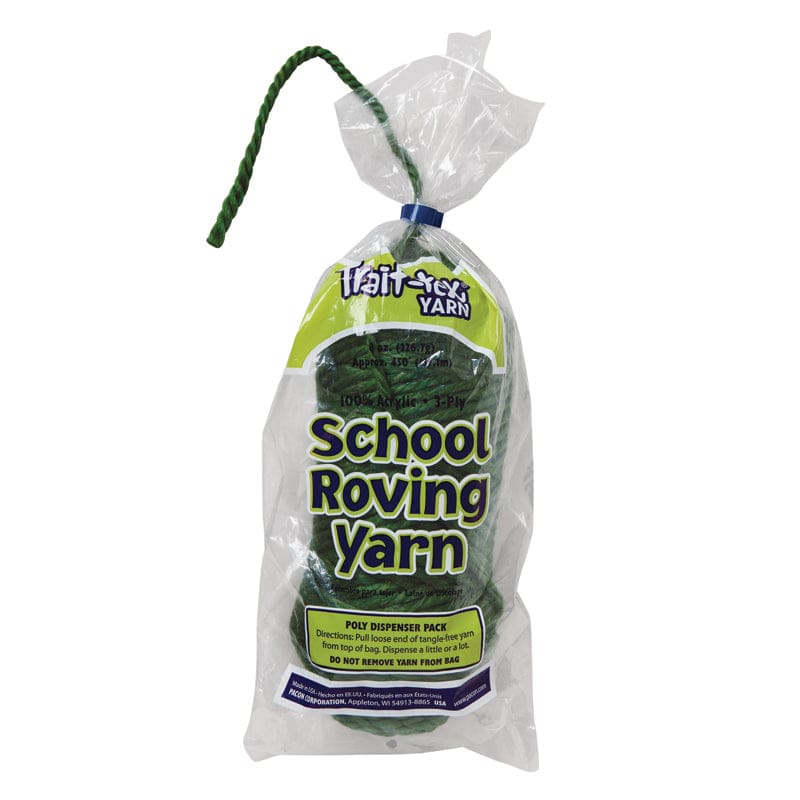 Dark Green 3-Ply School Roving Yarn Trait-Tex (Pack of 2) - Yarn - Dixon Ticonderoga Co - Pacon