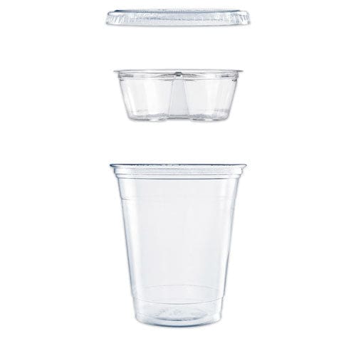 Dart Clear Pet Cups With Single Compartment Insert 12 Oz Clear 500/carton - Food Service - Dart®