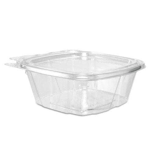 Dart Clearpac Safeseal Tamper-resistant/evident Containers Flat Lid 12 Oz 4.9 X 2 X 5.5 Clear Plastic 100/bag 2 Bags/carton - Food Service -