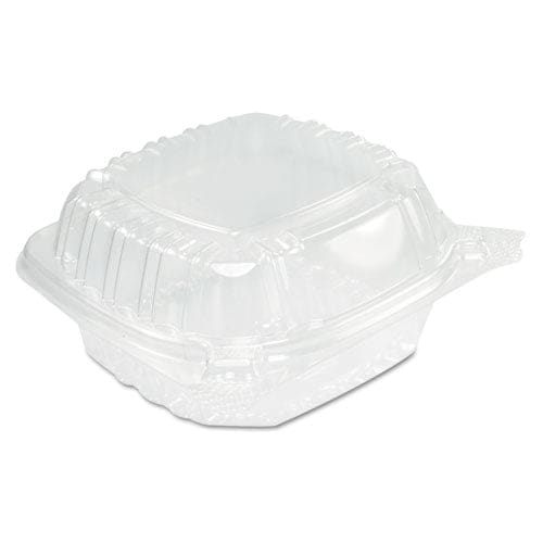 Dart Clearseal Hinged-lid Plastic Containers Sandwich Container 13.8 Oz 5.4 X 5.3 X 2.6 Clear Plastic 500/carton - Food Service - Dart®