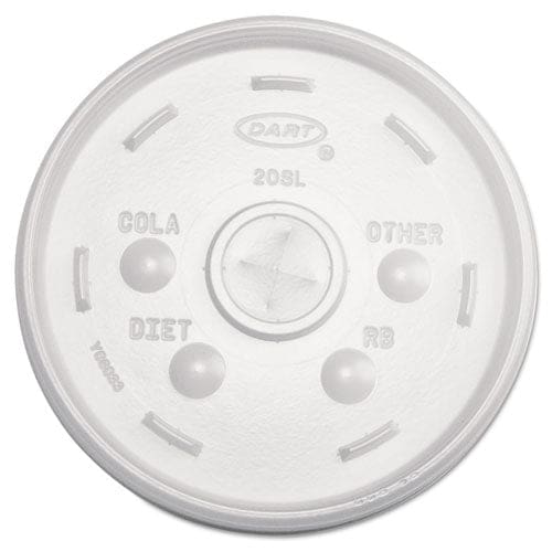 Dart Cold Cup Lids Fits 32 Oz Cups Translucent 100/sleeve 10 Sleeves/carton - Food Service - Dart®