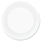 Dart Concorde Non-laminated Foam Plates 9 Dia White 125/pack - Food Service - Dart®