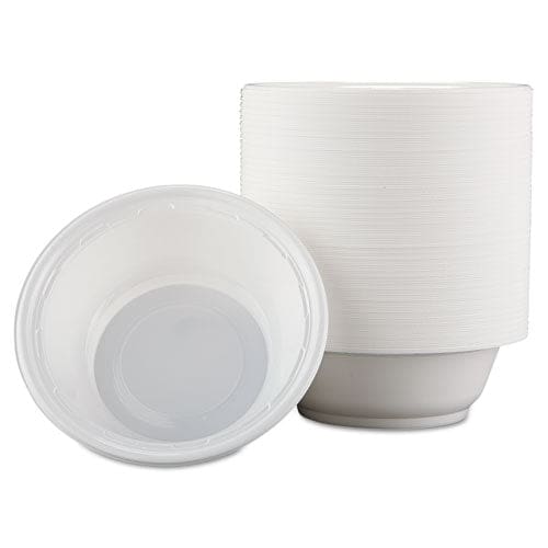 Dart Famous Service Plastic Dinnerware Bowl 12 Oz White 125/pack 8 Packs/carton - Food Service - Dart®