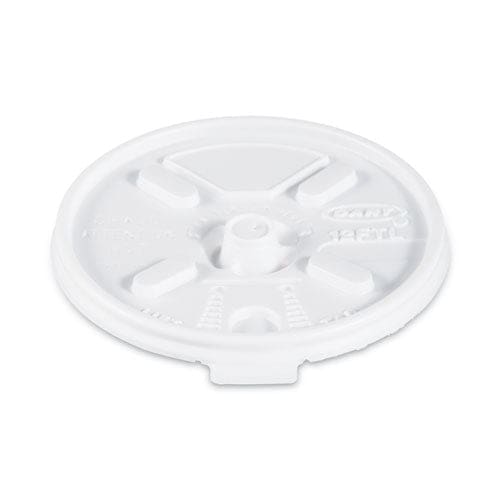 Dart Lift N’ Lock Plastic Hot Cup Lids Fits 10 Oz To 14 Oz Cups White 1,000/carton - Food Service - Dart®