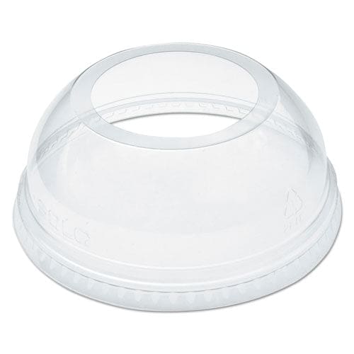 Dart Open-top Dome Lid Fits 16 Oz To 24 Oz Plastic Cups Clear 1.9 Dia Hole 1,000/carton - Food Service - Dart®