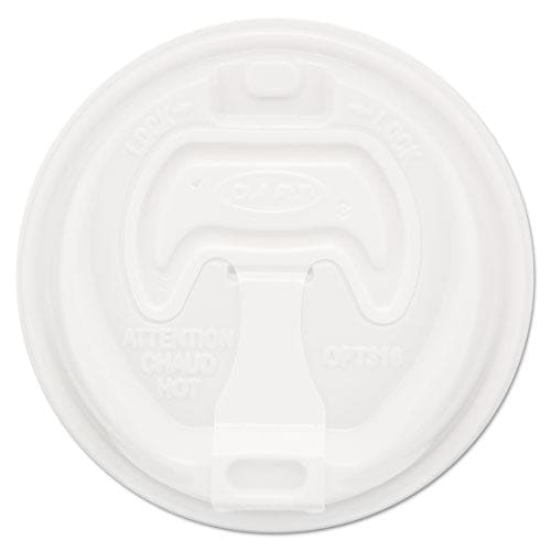 Dart Optima Reclosable Lid Fits 12 Oz To 24 Oz Foam Cups White 100/pack - Food Service - Dart®