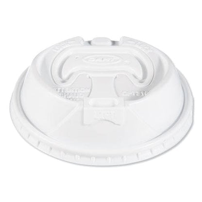 Dart Optima Reclosable Lids For Hot Paper Cups Fits 10 Oz To 24 Oz Cups White 1,000/carton - Food Service - Dart®