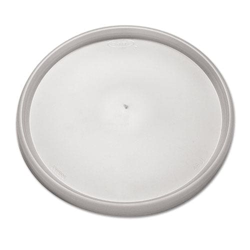 Dart Plastic Lids For Foam Containers Flat Vented Fits 24-32 Oz Translucent 100/pack 5 Packs/carton - Food Service - Dart®