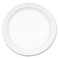 Dart Plastic Plates 3-compartment 9 Dia White 125/pack 4 Packs/carton - Food Service - Dart®