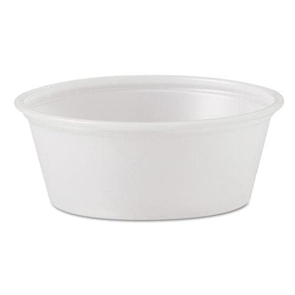 Dart Polystyrene Portion Cups 1.5 Oz Translucent 2,500/carton - Food Service - Dart®