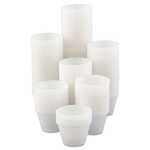 Dart Polystyrene Portion Cups 4 Oz Translucent 250/bag 10 Bags/carton - Food Service - Dart®