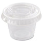 Dart Portion/souffle Cup Lids Fits 0.5 Oz To 1 Oz Cups Pet Clear 125 Pack 20 Packs/carton - Food Service - Dart®