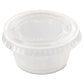 Dart Portion/souffle Cup Lids Pet Fits 1.5 Oz To 2.5 Oz Cups Clear 2,500/carton - Food Service - Dart®