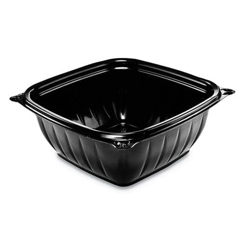 Dart Presentabowls Pro Black Square Bowls 12 Oz 5 X 5 X 2 Black Plastic 63/bag 8 Bags/carton - Food Service - Dart®