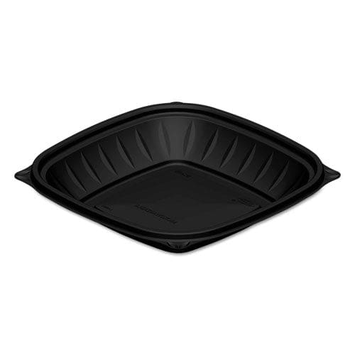 Dart Presentabowls Pro Black Square Bowls 24 Oz 8.5 X 8.5 X 1.8 Plastic 63/bag 4 Bags/carton - Food Service - Dart®