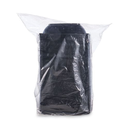 Dart Presentabowls Pro Black Square Bowls 32 Oz 8.5 X 8.5 X 2 Plastic 63/bag 4 Bags/carton - Food Service - Dart®