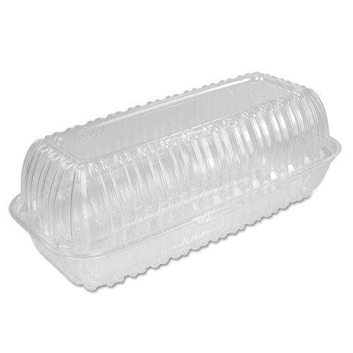 Dart Showtime Clear Hinged Containers Hoagie Container 29.9 Oz 5.1 X 9.9 X 3.5 Clear Plastic 100/bag 2 Bags/carton - Food Service - Dart®