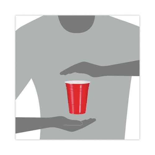 Dart Solo Party Plastic Cold Drink Cups 16 Oz Red 50/bag 20 Bags/carton - Food Service - Dart®
