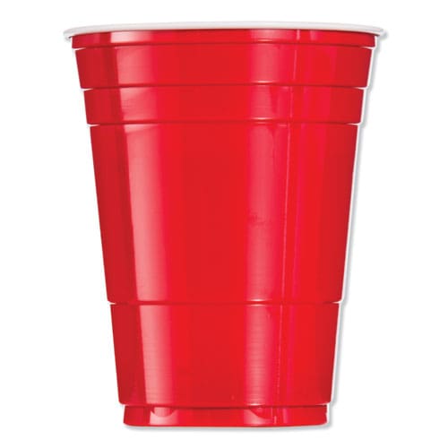 Dart Solo Party Plastic Cold Drink Cups 16 Oz Red 50/bag 20 Bags/carton - Food Service - Dart®