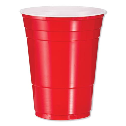 Dart Solo Party Plastic Cold Drink Cups 16 Oz Red 50/pack - Food Service - Dart®