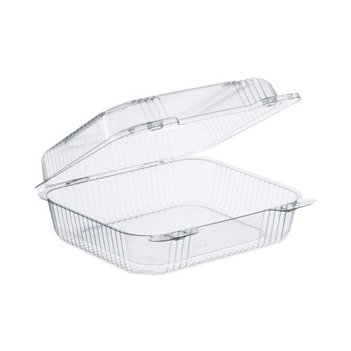 Dart Staylock Clear Hinged Lid Containers 7.8 X 8.3 X 3 Clear Plastic 125/bag 2 Bags/carton - Food Service - Dart®
