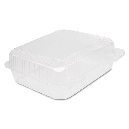 Dart Staylock Clear Hinged Lid Containers 7.8 X 8.3 X 3 Clear Plastic 125/bag 2 Bags/carton - Food Service - Dart®