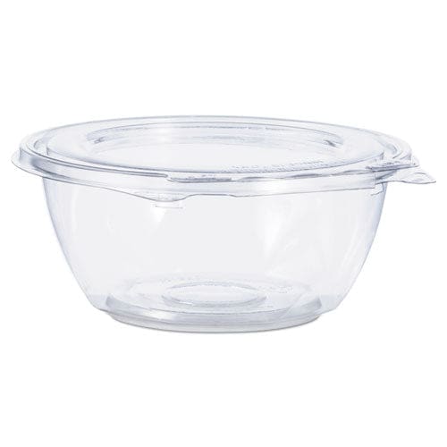 Dart Tamper-resistant Tamper-evident Bowls With Dome Lid 16 Oz 5.5 Diameter X 3.1h Clear Plastic 240/carton - Food Service - Dart®