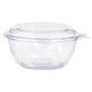 Dart Tamper-resistant Tamper-evident Bowls With Flat Lid 16 Oz 5.5 Diameter X 2.7h Clear Plastic 240/carton - Food Service - Dart®