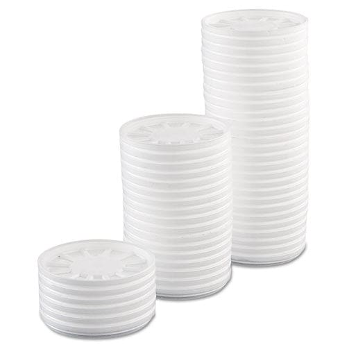 Dart Vented Foam Lids Fits 6 Oz To 32 Oz Cups White 50 Pack 10 Packs/carton - Food Service - Dart®