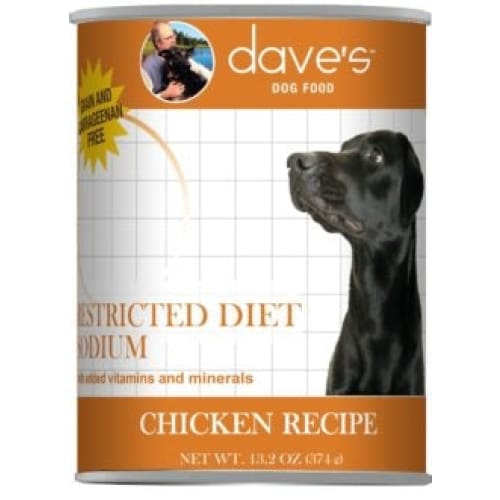 Dave Dog Restricted Diet Low Sodium Chicken 13 Oz. (Case Of 12) - Pet Supplies - Dave