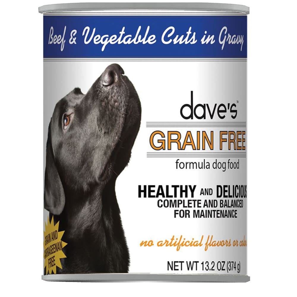 Daves Dog Grain Free Beef and Vegetable Cuts in Gravy 13.2oz (Case of 12) - Pet Supplies - Daves