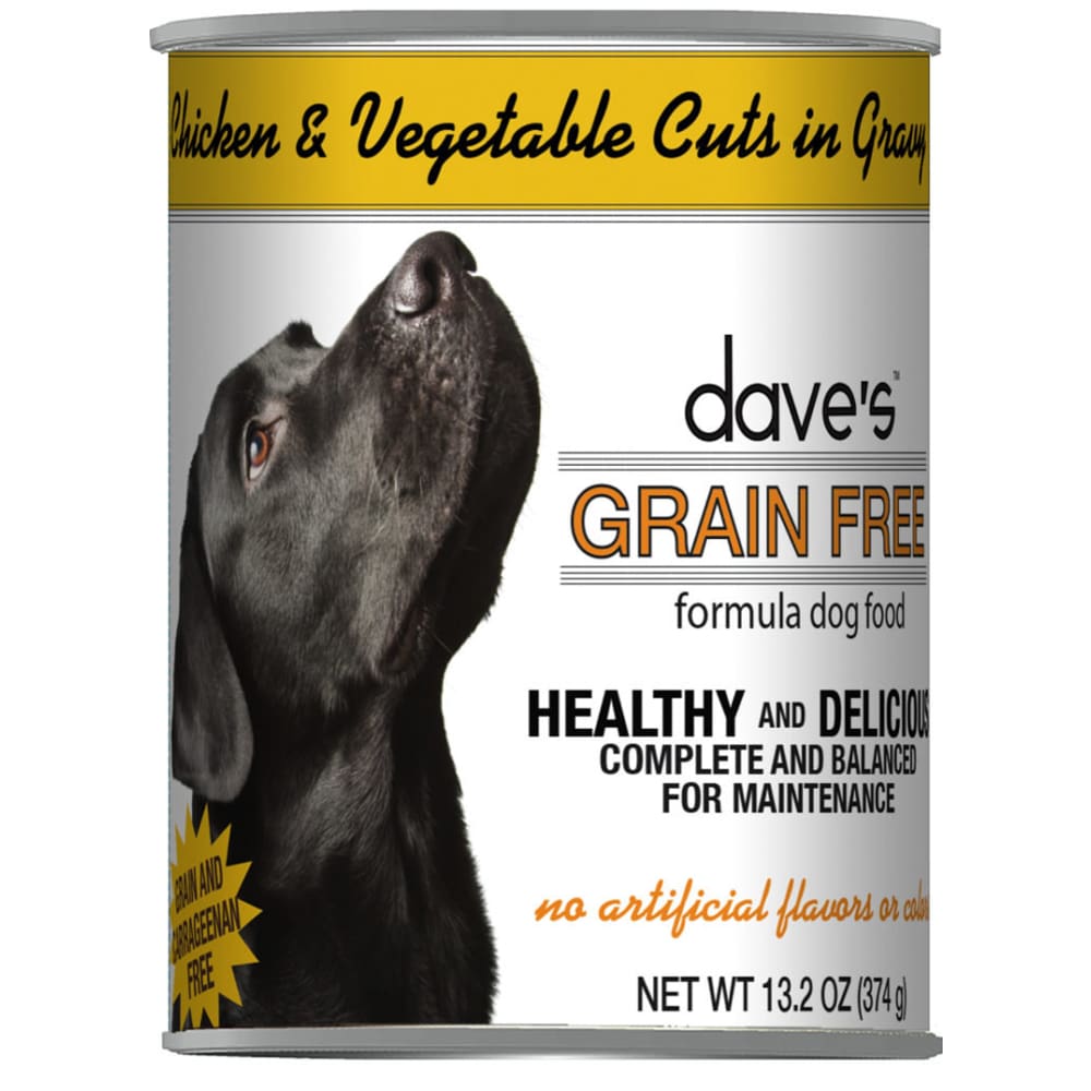 Daves Dog Grain Free Chicken and Vegetable Cuts in Gravy - 13.2 oz - Pet Supplies - Daves
