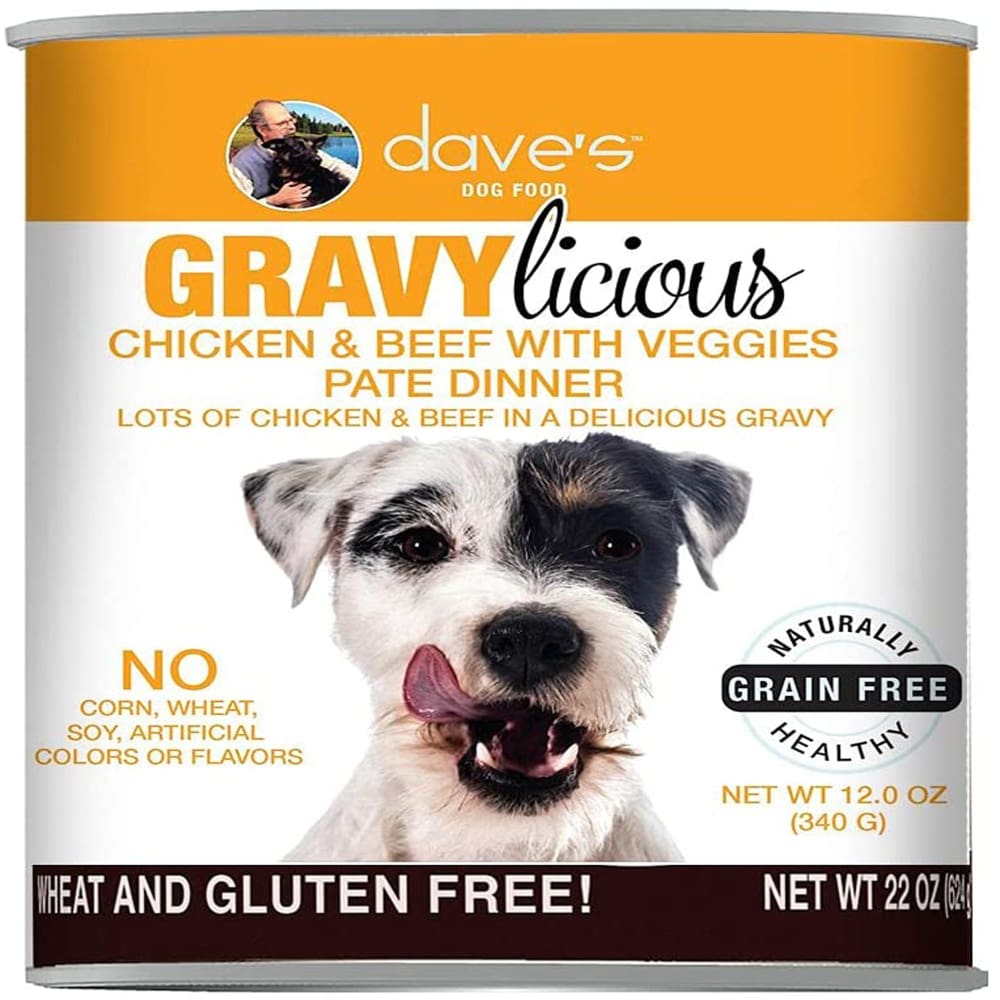 Daves Dog Grain Free Gravylicious Chicken and Beef 12 Oz (Case Of 12) - Pet Supplies - Daves