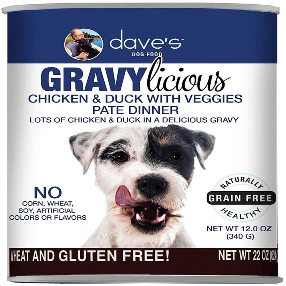 Daves Dog Grain Free Gravylicious Chicken and Duck 12 Oz (Case Of 12) - Pet Supplies - Daves