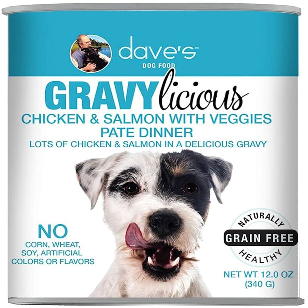 Daves Dog Grain Free Gravylicious Chicken and Salmon 12 Oz (Case Of 12) - Pet Supplies - Daves