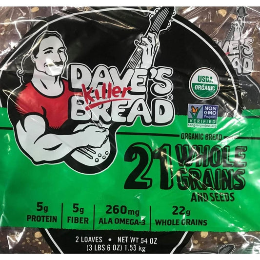 Dave's Killer Bread 21 Whole Grain Bread, 2 ct./27 oz. - ShelHealth.Com