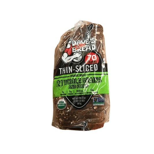 Dave's Killer Bread, 21 Whole Grains And Seeds, Thin-sliced, 20.5 oz. - ShelHealth.Com