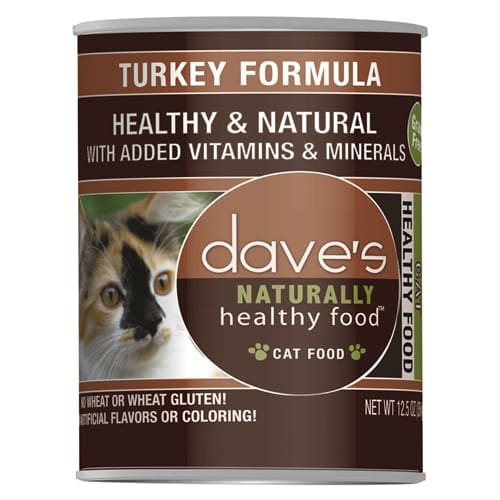 Daves Naturally Healthy Cat Food Turkey Formula 13.2Oz (Case Of 12) - Pet Supplies - Daves