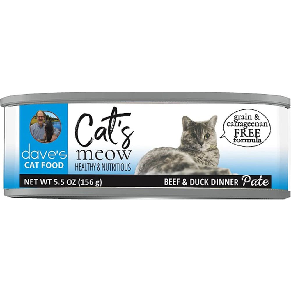 Daves Pet Cat?s Meow Beef and Duck Dinner Pat? 5.5oz. - Pet Supplies - Daves