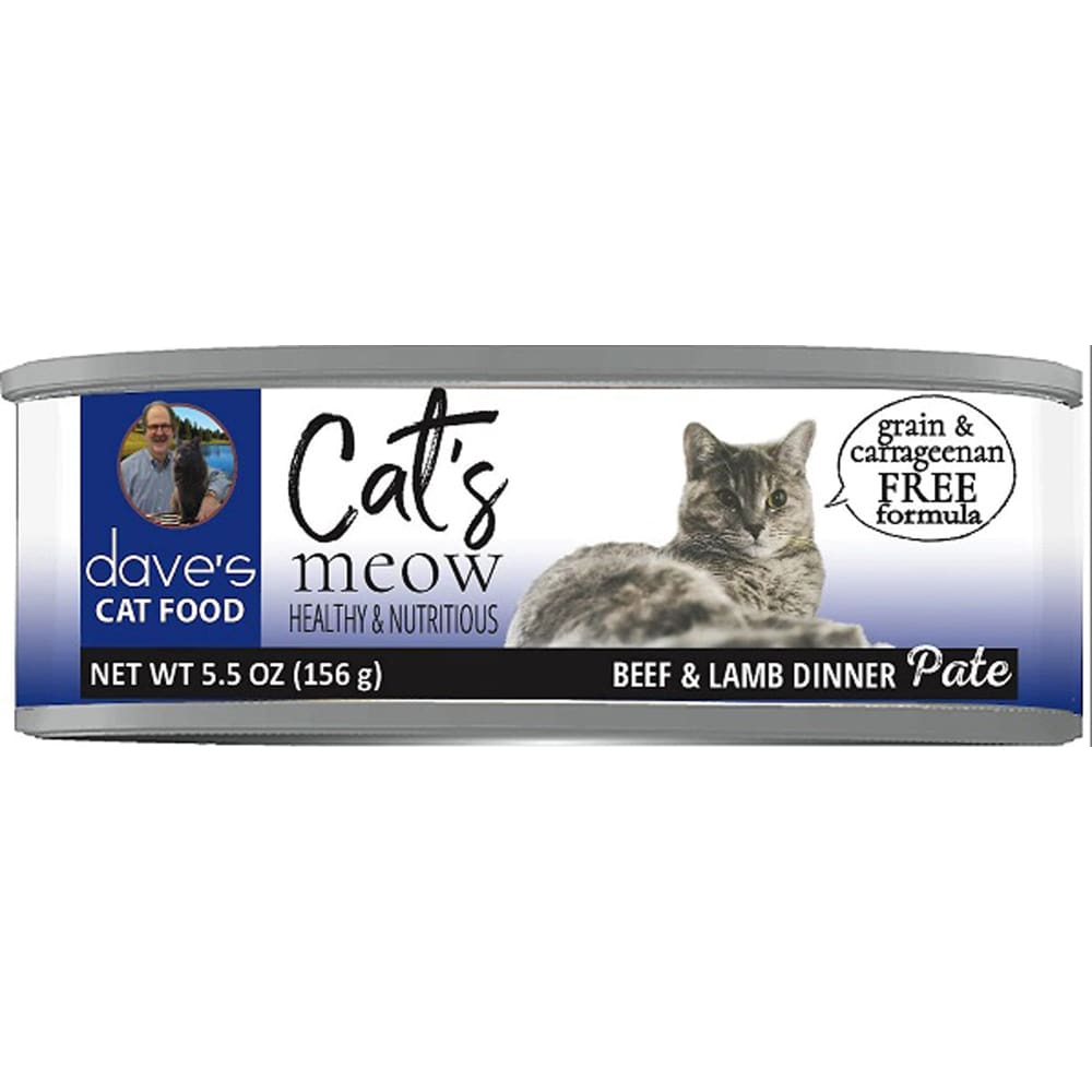 Daves Pet Cat?s Meow Beef and Lamb Dinner Pat? 5.5oz. - Pet Supplies - Daves