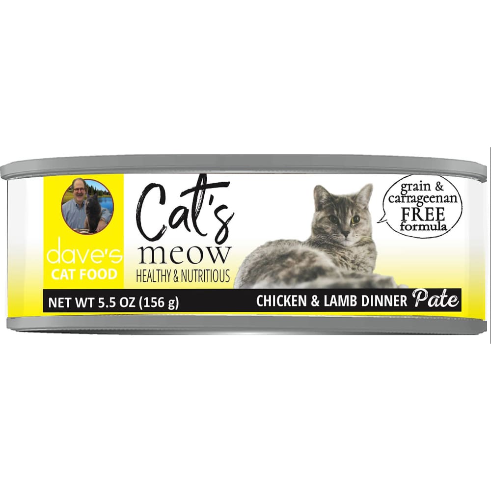 Daves Pet Cat?s Meow Chicken and Lamb Dinner Pat? 5.5oz. - Pet Supplies - Daves