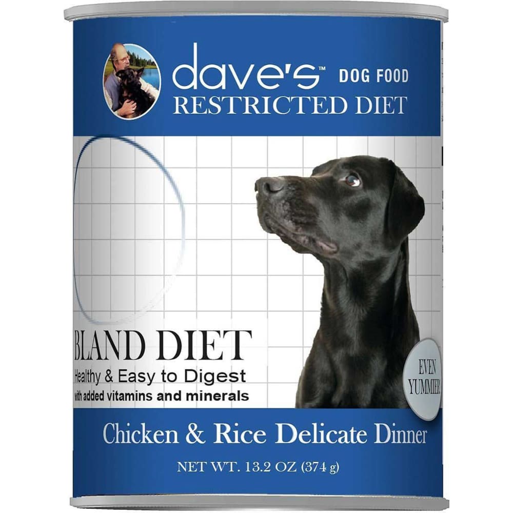Daves Pet Dog Restricted Diet Bland ? Chicken and Rice 13.2 oz. (Case of 12) - Pet Supplies - Daves