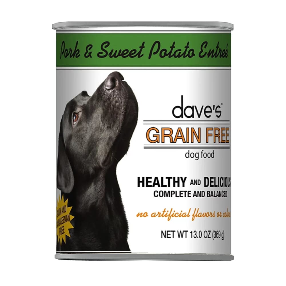 Daves Pet Food Dog Grain Free Pork and Sweet Potato Entr?e - 13.2 oz. (Case of 12) - Pet Supplies - Daves