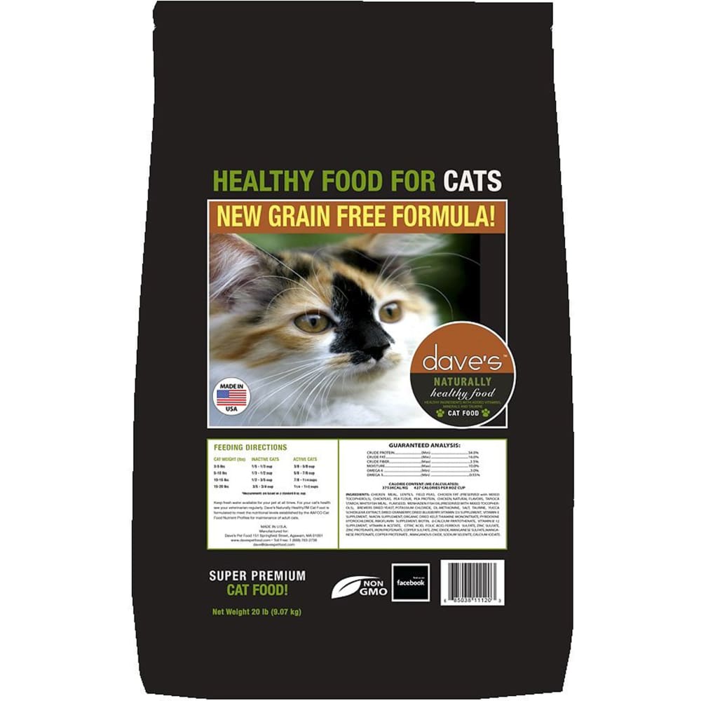 Daves Pet Food Naturally Healthy Adult Dry Cat Food 20 lbs. - Pet Supplies - Daves